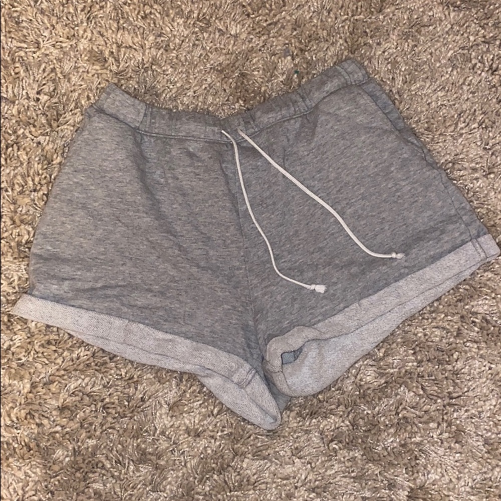 High waisted sweat shorts